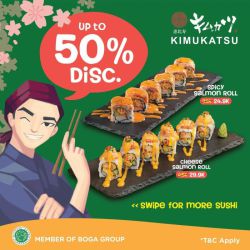 Promo Kimukatsu Sushi - 50%