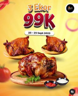 Promo Emado's Shawarma Crazy Sale 3 Ekor Ayam - 99k
