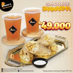 Promo Emado's Shawarma Combo Double Shawarma - 49k