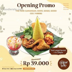 Promo Opening Dapur Solo - 39k