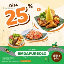 Promo Dapur Solo GrabFood - 25%