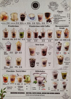 Daftar Harga Menu Cuppa Coffee Inc
