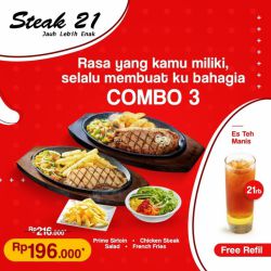 Promo Steak 21 Paket ber-2 - 196k