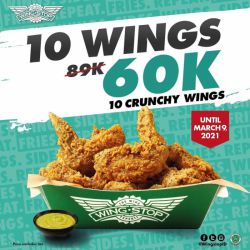 Promo Wingstop 10 Wings - 60k