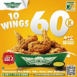 Promo Wingstop 10 Wings - 60k