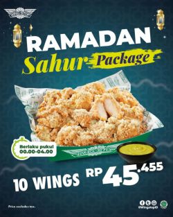 Promo Wingstop Paket Ramadan Sahur 10 Wings - 45k