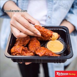 Fire Wings With Cheese Dip Richeese Factory