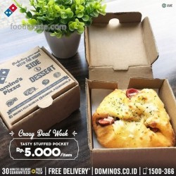 Promo Domino's Pizza Tasty Stuffed Pocket - 5k