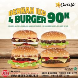 Promo Carl's Jr. Ramadhan 4 Burger - 90k