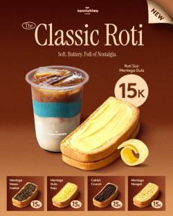 Promo Kopi Konnichiwa Classic Roti Sisir 15 Ribu