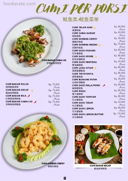 Daftar Harga Menu Rezeki Seafood