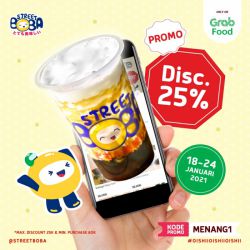 Promo Street Boba Grabfood 2021 - 25% Grab Food
