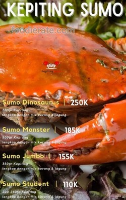 Daftar Harga Menu Kepiting Sumo Seafood