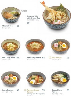 Daftar Harga Menu Sushi Hiro