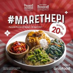 Promo Nasi Kapau MerdekaGrabFood  Nasi Kapau Merdeka Marethepi - 20%