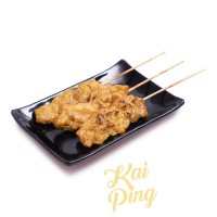 Kai Ping (Grilled Chicken Satay) /stick Ton Thip Thai Street Food