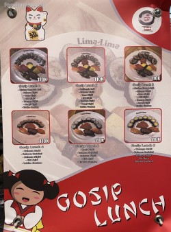 Daftar Harga Menu Sushi Gosip
