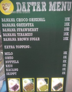 Daftar Harga Menu Banana Tops