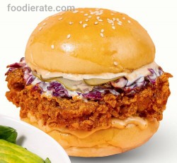 Menu Signature Chicken Burger / Burger Ayam Hot Stuff Chicken