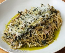 Pollo Al Pesto Spaghetti