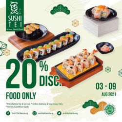 Promo Sushi Tei Bandung Makanan - 20%