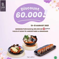 Promo Sushi Tei Gofood - 60k Off