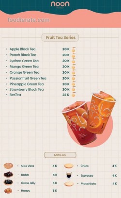 Daftar Harga Menu Noon Tea Bar