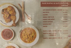 Daftar Harga Menu Nasi Kapau & Nasi Padang Aroma