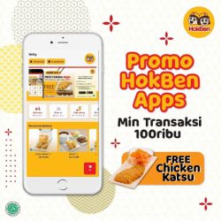 Promo HokBen Apps - Free Chicken Katsu