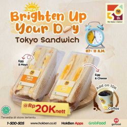 Promo HokBen (Hoka Hoka Bento) Tokyo Sandwich - 20k