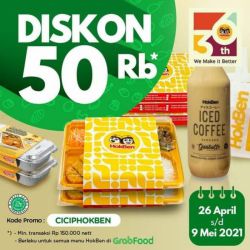 Promo HokBen (Hoka Hoka Bento) Grabfood - 50k Off
