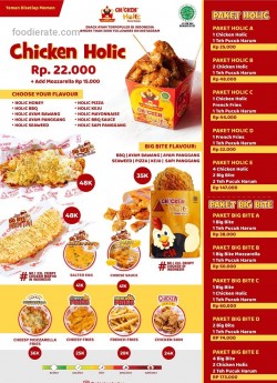 Daftar Harga Menu Chicken Holic