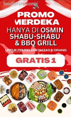 Promo Osmin Shabu - Shabu & BBQ Merdeka AYCE - Buy 5 Get 1 Free