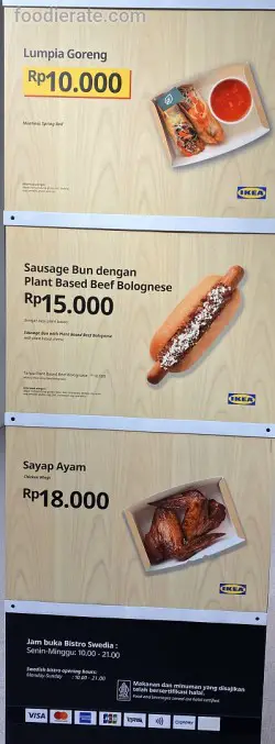 Daftar Harga Menu IKEA Mall Taman Anggrek