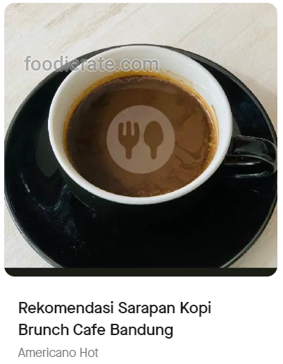 Foto americano hot rekomendasi sarapan kopi