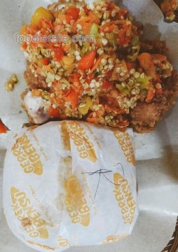 Paket Geprek Bensu Nasi Sambal Roa Geprek Bensu